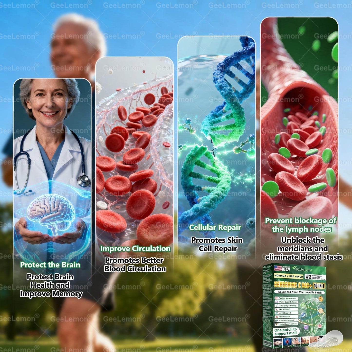 𝐎𝐟𝐟𝐢𝐜𝐢𝐚𝐥 𝐔𝐒 𝐒𝐭𝐨𝐫𝐞 🇺🇸  | 🧑‍⚕️ 𝐆𝐞𝐞𝐋𝐞𝐦𝐨𝐧® Moringa · Berberine × NAD+ 𝟏𝟎-𝐢𝐧-𝟏 𝐀𝐝𝐯𝐚𝐧𝐜𝐞𝐝 𝐍𝐚𝐧𝐨 𝐌𝐢𝐜𝐫𝐨𝐧𝐞𝐞𝐝𝐥𝐞 𝐏𝐚𝐭𝐜𝐡 — 𝐎𝐧𝐜𝐞 𝐃𝐚𝐢𝐥𝐲, 𝐕𝐢𝐬𝐢𝐛𝐥𝐞 𝐑𝐞𝐬𝐮𝐥𝐭𝐬 𝐢𝐧 𝟕 𝐃𝐚𝐲𝐬