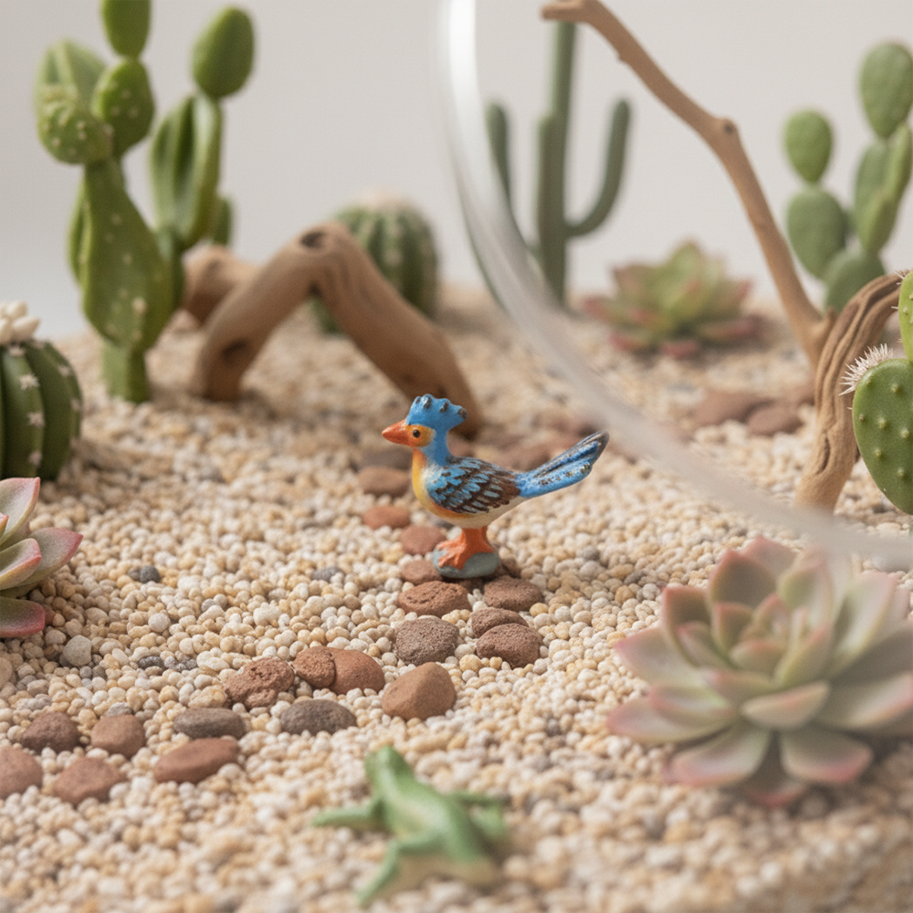 Desert Oasis Terrarium Globe | Mini Succulent Ecosystem | Modern Desktop Garden | Natural Art Decor | Thoughtful Gift