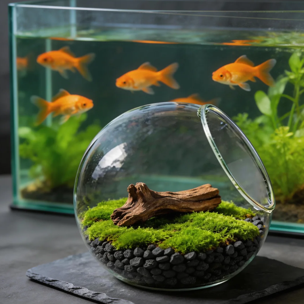 Elegant Living Moss Terrarium — A Refined Natural Statement Piece