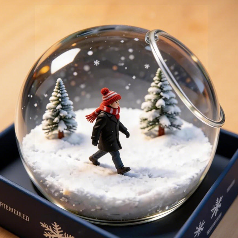 Luxury Snow Globe Gift Set for Kids & Adults | Christmas Birthday Gift | Premium Glass Desk Decor | Creative Holiday Toy